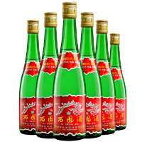 西凤酒 55度高脖绿瓶500ml*6瓶凤香型纯粮食口粮白酒