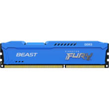 金士顿 (Kingston) FURY 8GB DDR3 1600 台式机内存条 Beast野兽系列 蓝色 骇客神条