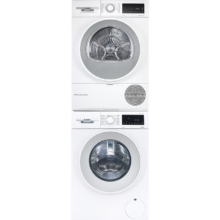 618预售、PLUS会员：BOSCH 博世 云朵白系列 洗烘套装WGA152000W+WQA254D00W 热泵洗烘套装 白色