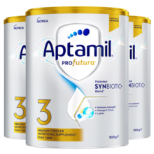 爱他美（Aptamil）白金澳洲版 幼儿配方奶粉 3段(12-36个月) 900g 3罐箱装 【现货】
