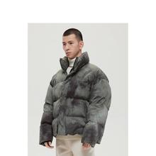 GXG 男装商场同款冬季自然纹理系列绿色羽绒服男