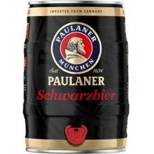 京东百亿补贴、plus会员:保拉纳（PAULANER ）柏龙 大麦黑啤酒  5L*1桶装  德国原装进口