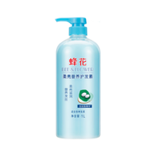 蜂花柔亮营养护发素1L蚕丝蛋白保湿补水护发减少分叉柔顺修护家庭装 柔亮护发素 1L 1瓶 柔亮