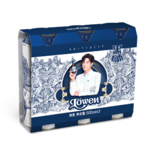 再补货：雪花啤酒（Snowbeer）黑狮白啤 500ml*3听