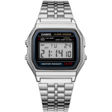 卡西欧（CASIO）手表 小春同款 情侣经典复古小方块 时尚学生表小金表考试手表 A159WA-N1D  小春同款