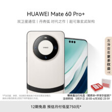 京东百亿补贴、plus会员:华为（HUAWEI）旗舰手机 Mate 60 Pro+  16GB+512GB 宣白