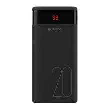 百亿补贴：ROMOSS 罗马仕 Ares20 移动电源 黑色 20000mAh Lightning/Type-C/Micro-B 10.5W