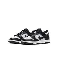 NIKE 耐克 DUNK LOW (GS)黑白熊猫夏季新款舒适百搭低帮休闲鞋 CW1590-100 黑色 36