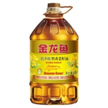 金龙鱼特香低芥酸菜籽油5L非转基因压榨菜油桶装家用粮油食用油
