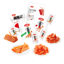 plus会员：卫龙 辣条零食组合 经典辣条组合 65小包约 750g