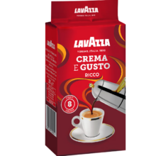 PLUS会员：拉瓦萨（LAVAZZA）意大利进口Ricco里可咖啡粉250g/袋深度烘焙意式拼配阿拉比卡