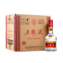 京东百亿补贴、plus会员：五粮液 普五 第七代 浓香型白酒 52度 500ml*6瓶整箱 商务宴请  海外版