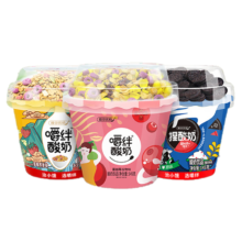 京东百亿补贴、plus会员:嚼绊雅弥优格酸奶饮品（蔓越莓+草莓荞麦+捏酸奶）145g*6杯 礼盒春游