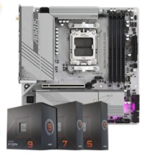 京东百亿补贴、PLUS会员：AMD 7代锐龙 7600X 7800X3D 7950X 搭技嘉B650M 主板CPU套装