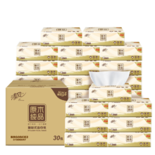 PLUS会员：清风 原木纯品 抽纸 3层100抽*30包XS码  *5件