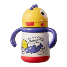 88VIP：bc babycare 萌趣恐龙儿童吸管保温杯 把手款 300ml
