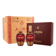 五粮液股份 五粮精酿 中国红 浓香型白酒 52度 500ml*2瓶*3盒 送礼宴饮