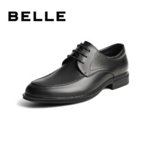 再降价、PLUS会员、京东百亿补贴：Belle 百丽 通勤商务牛皮鞋男 CF01DCM9 经典黑
