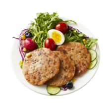 自营牧鲜荟 香菇鸡肉饼100g*7片*6件
