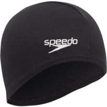 Speedo/速比涛男女通用简约防水训练不勒头贴合护发 纯色泳帽