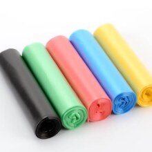 洁又佳平口垃圾袋加厚家用厨房 断点式黑色干湿垃圾分类袋子 45*50cm加厚 黑色共100只