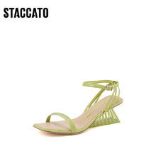 STACCATO 思加图 博主推荐思加图新款鸟笼鞋法式荆棘鞋女高跟鞋EEL15BL3