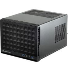 银昕（SilverStone）SG13B珍宝13 ITX机箱 长显卡/ATX电源/120m水冷 通风版 (G410SG13B000020)