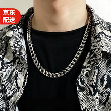 MOLC 欧美古巴链条项链男女潮流嘻哈夸张钛钢高街粗款