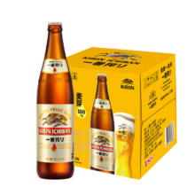 京东百亿补贴：麒麟（Kirin） 一番榨 黄啤酒 600ml*12瓶装 整箱装