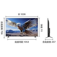 FFALCON 雷鸟 鹏6 24款 55英寸游戏电视 4K超薄全面屏 MEMC