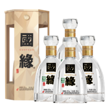 PLUS会员、需首购： 国缘四开 今世缘 42度白酒 500mL*4瓶