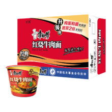 PLUS会员：康师傅 经典桶方便面 红烧牛肉*12桶