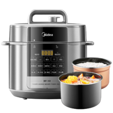 PLUS会员: Midea 美的 饺子王系列 电压力锅 5L 一锅双胆 MY-E5910