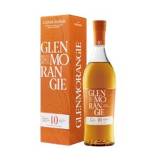 PLUS会员：GLENMORANGIE 格兰杰 苏格兰单一麦芽威士忌洋酒 经典高地产区原瓶 格兰杰10年 700ml