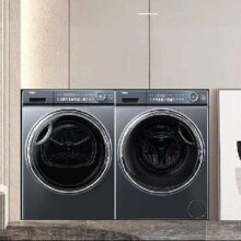 618预售、PLUS会员：Haier 海尔 纤美376+376洗烘套装 10公斤 376+376高配精华洗+双擎热泵