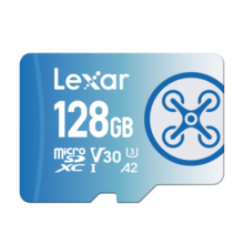 雷克沙（Lexar）128GB TF（MicroSD）存储卡 C10 U3 V30 A2 读速160MB/s 无人机超清4K连拍录制内存卡（FLY）