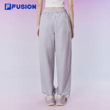 FILA 斐乐 FUSION斐乐潮牌梭织长裤女2024夏季新款时尚休闲宽松运动裤