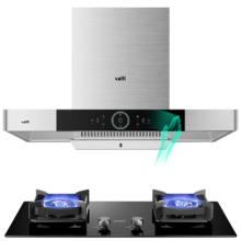 618预售、再降价、PLUS会员：VATTI 华帝 静音大吸力 22风量 欧式吸油烟机灶具套装 i11143天然气