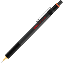 红环（rotring）自动铅笔0.5mm 铅芯不易断 可伸缩笔头德国高颜值绘图-800系列黑色单支装 开学季开工礼物