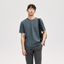 YANXUAN 网易严选 防污吸汗POLO衫男夏短袖汗无痕科技男休闲打底衫T恤t恤 沉寂蓝 L（175/96A）