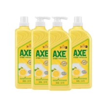 AXE/斧头牌洗洁精柠檬护肤1.18kg*4可洗果蔬家庭装家用特价实惠装
