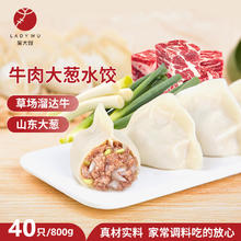 WDS foods 吴大嫂 1只生态饺 牛肉大葱馅 40只 800g