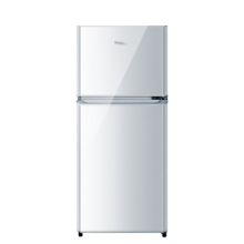 海尔（Haier）冰箱小型二门办公室迷你小冰箱节能直冷家用租房家电冷藏冷冻超薄双开门省电小型冰箱 118升、360°立体制冷、低温补偿