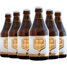 智美（Chimay）白帽啤酒 修道士精酿 啤酒 330ml*6瓶 比利时进口 露营出游