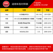 NGK铱铂金火花塞火嘴5787四支装雅阁奥德赛歌诗图思域CRV思铂睿/Jeep