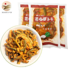 脍洁 香辣味花心青萝卜干  200gx3袋