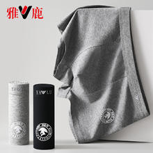 YALU 雅鹿 男士纯棉抑菌四角裤