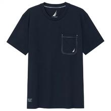 NAUTICA 诺帝卡 男装夏季休闲商务风舒适纯棉短袖圆领T恤TO3102