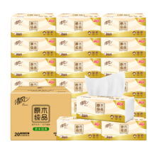 plus会员:清风抽纸原木系列纸巾 3层100抽36包整箱*3件