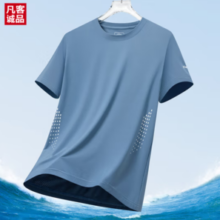 VANCL 凡客诚品 2024印花夏季冰丝青少年短袖男上衣